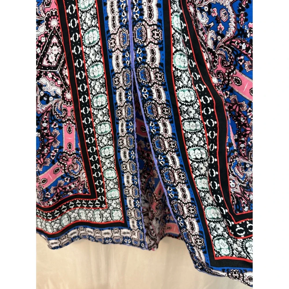 Twelfth Street by Cynthia Vincent Silk V-Neck‎ Midi Dress Size Medium - Picture 4 of 10